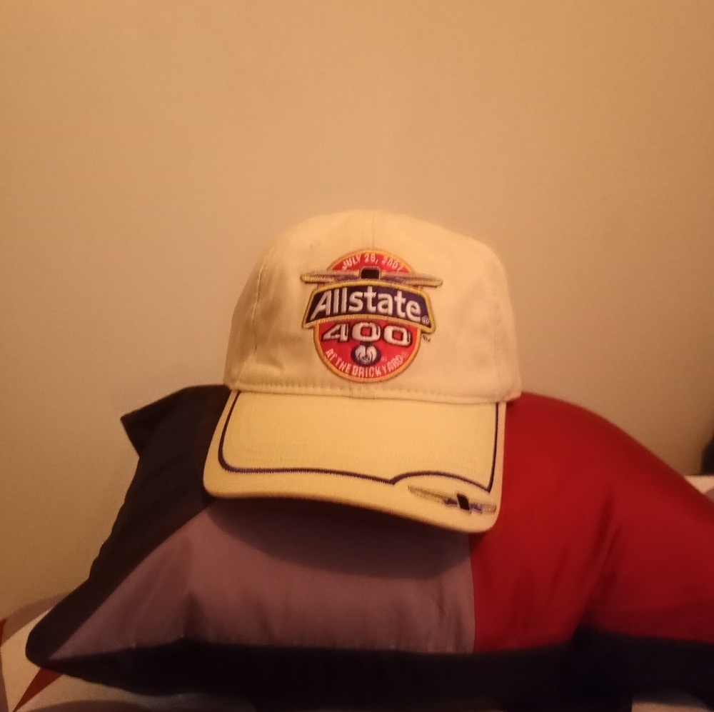 Men vintage All state 400 at the Brickyard strapback hat.